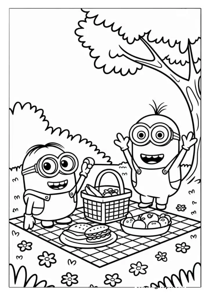 Minions Having a Picnic