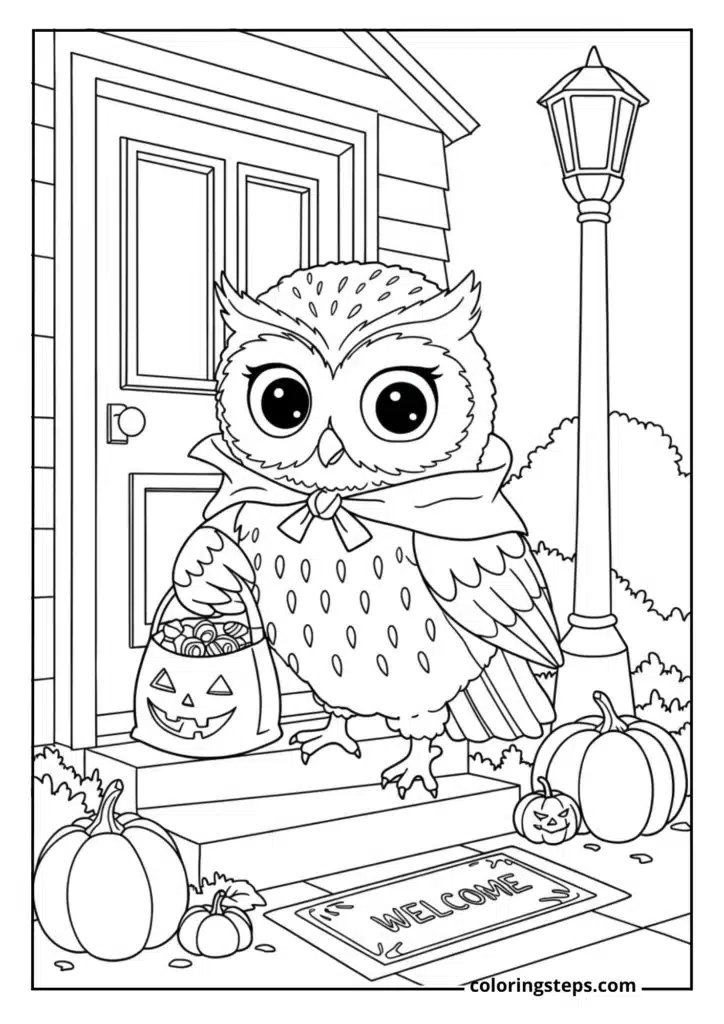 Owl Trick-or-Treating
