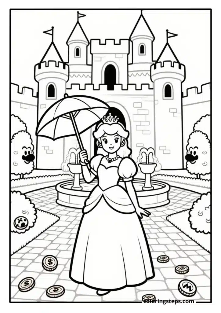 Princess Peach's Castle Courtyard