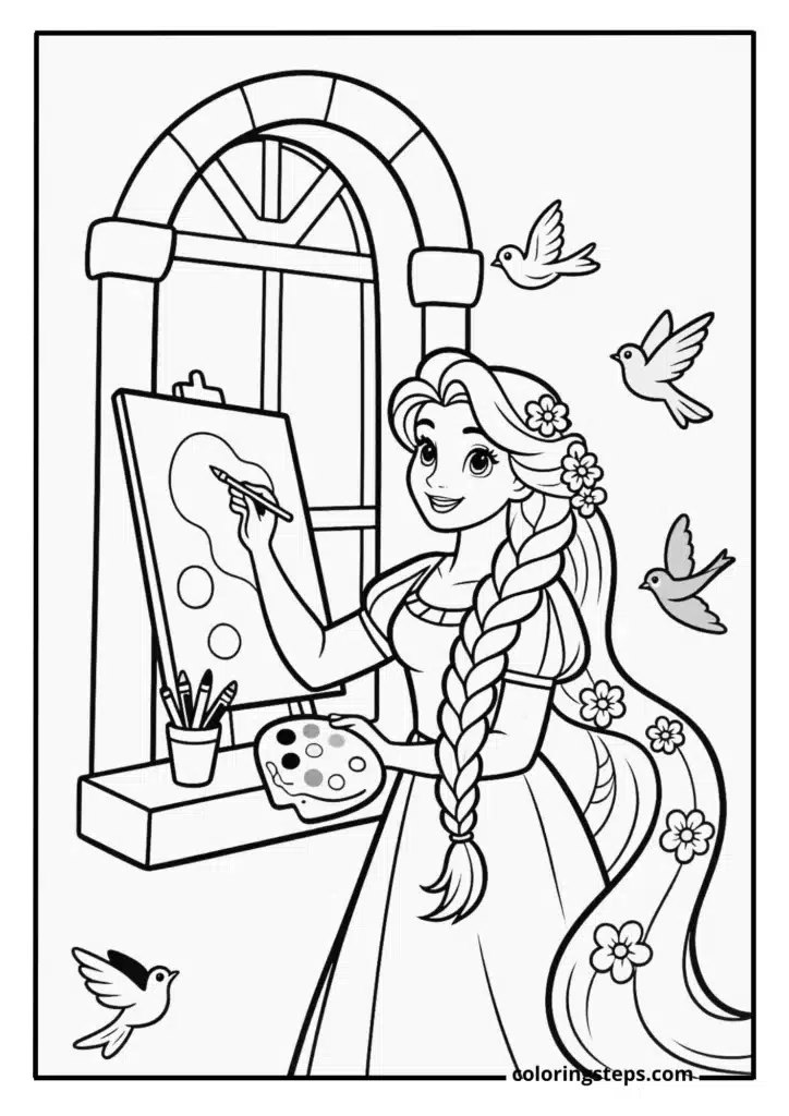 Rapunzel's Tower Garden 1