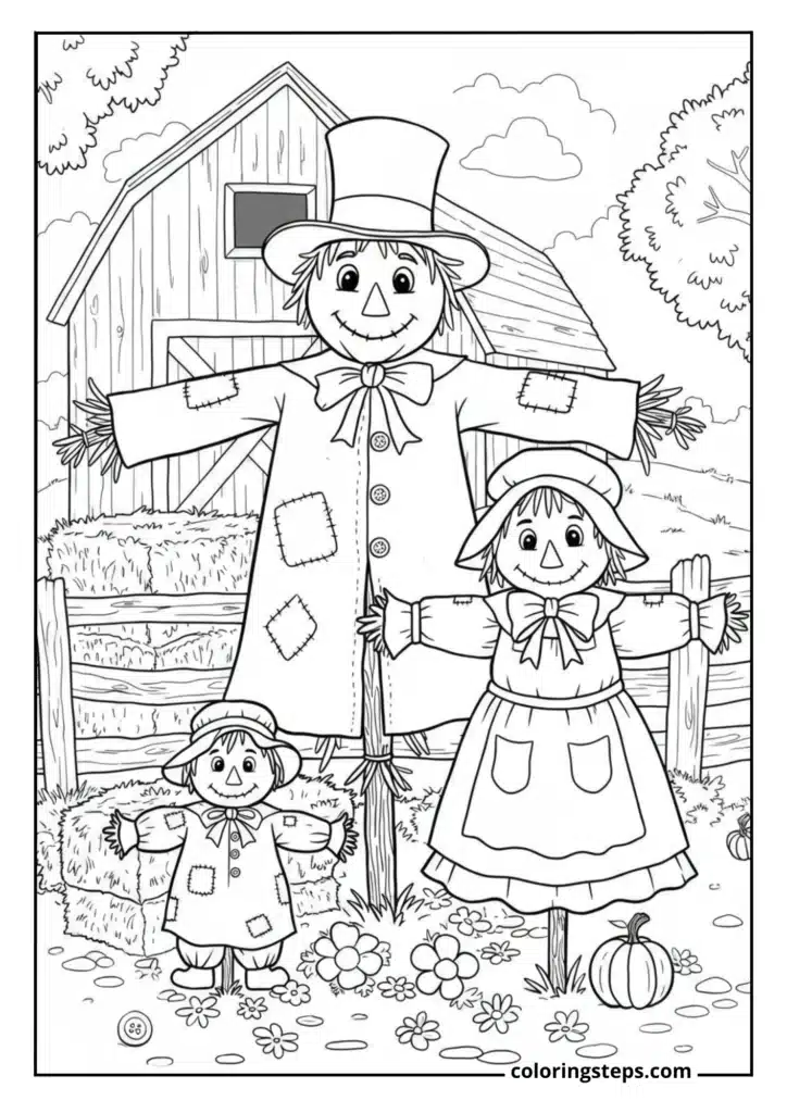 Scarecrow Family Portrait