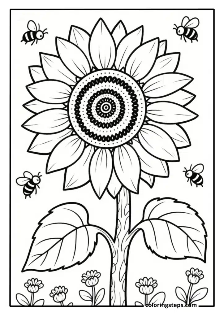 Sunflower Field Scene