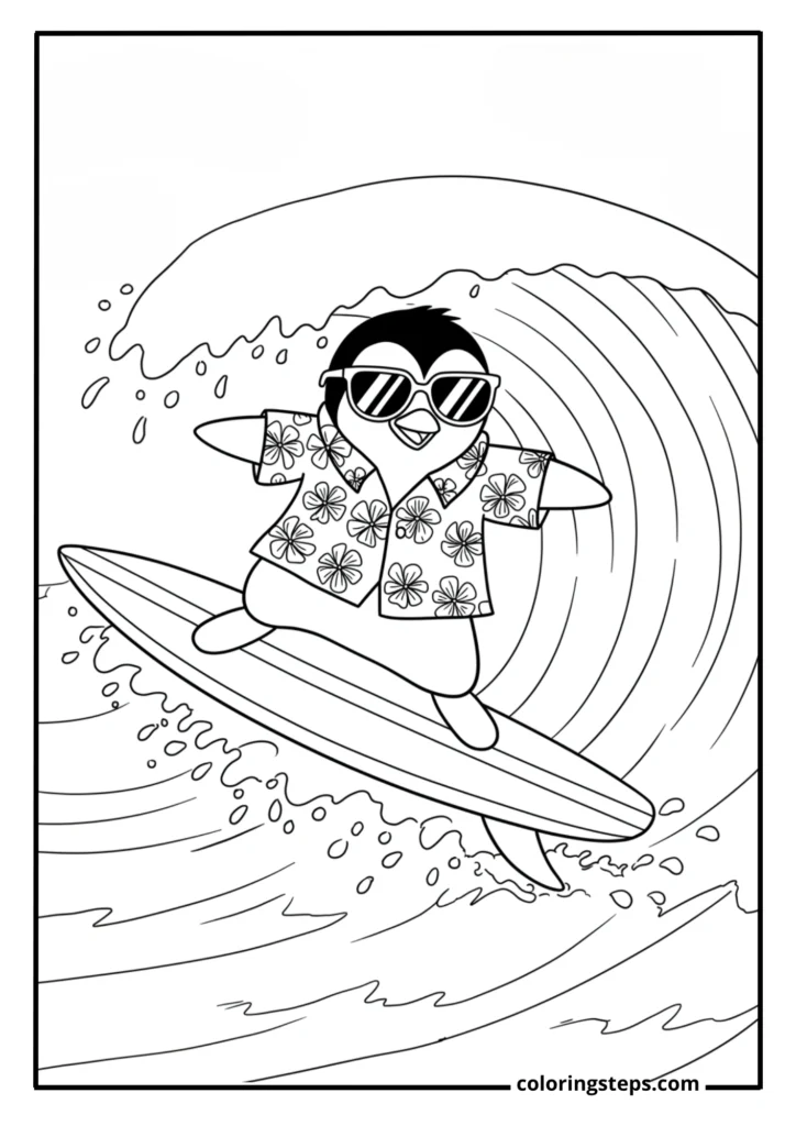 Surfer Penguin