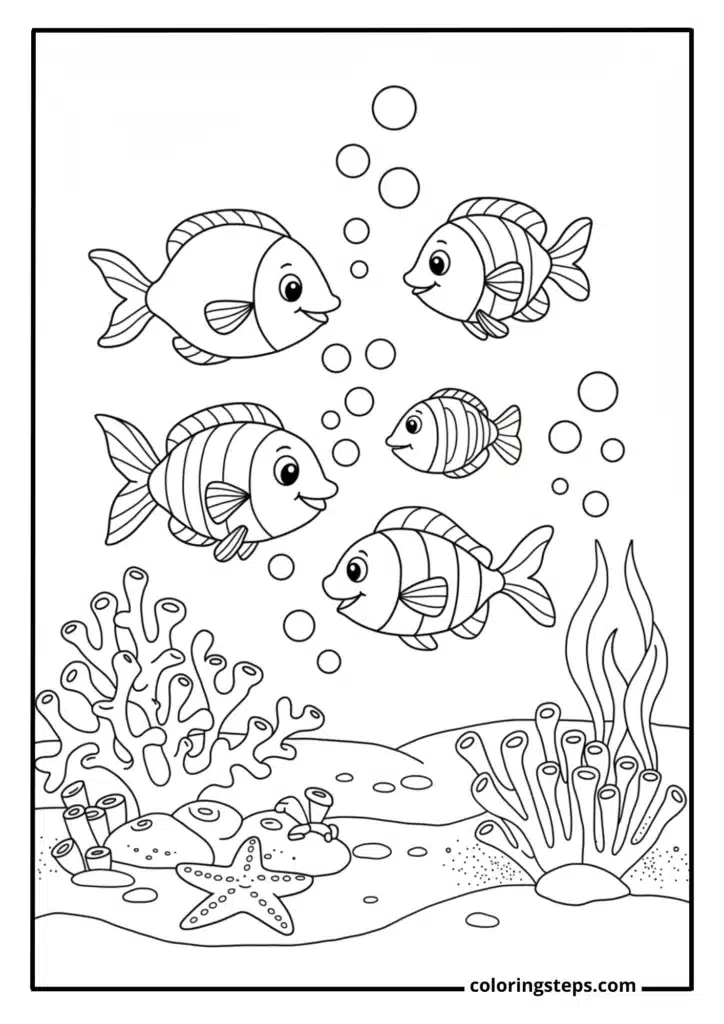 Tropical Fish Swimming