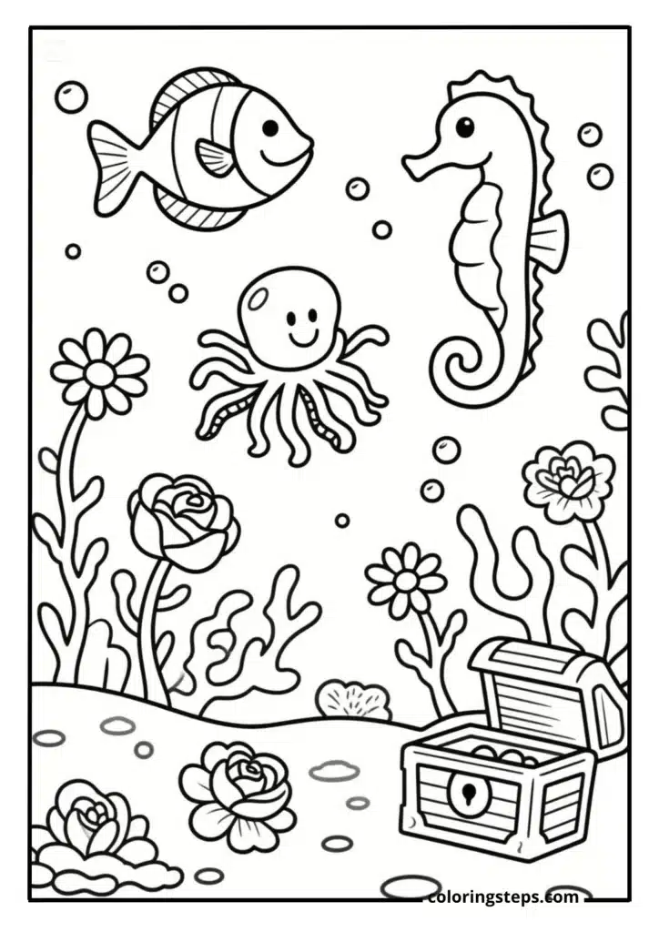 Underwater Flower Garden