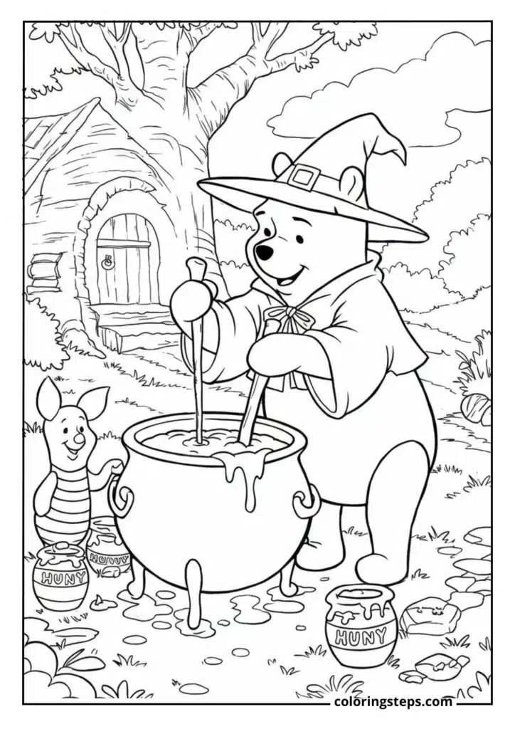 Winnie the Pooh Honey Pot Witch
