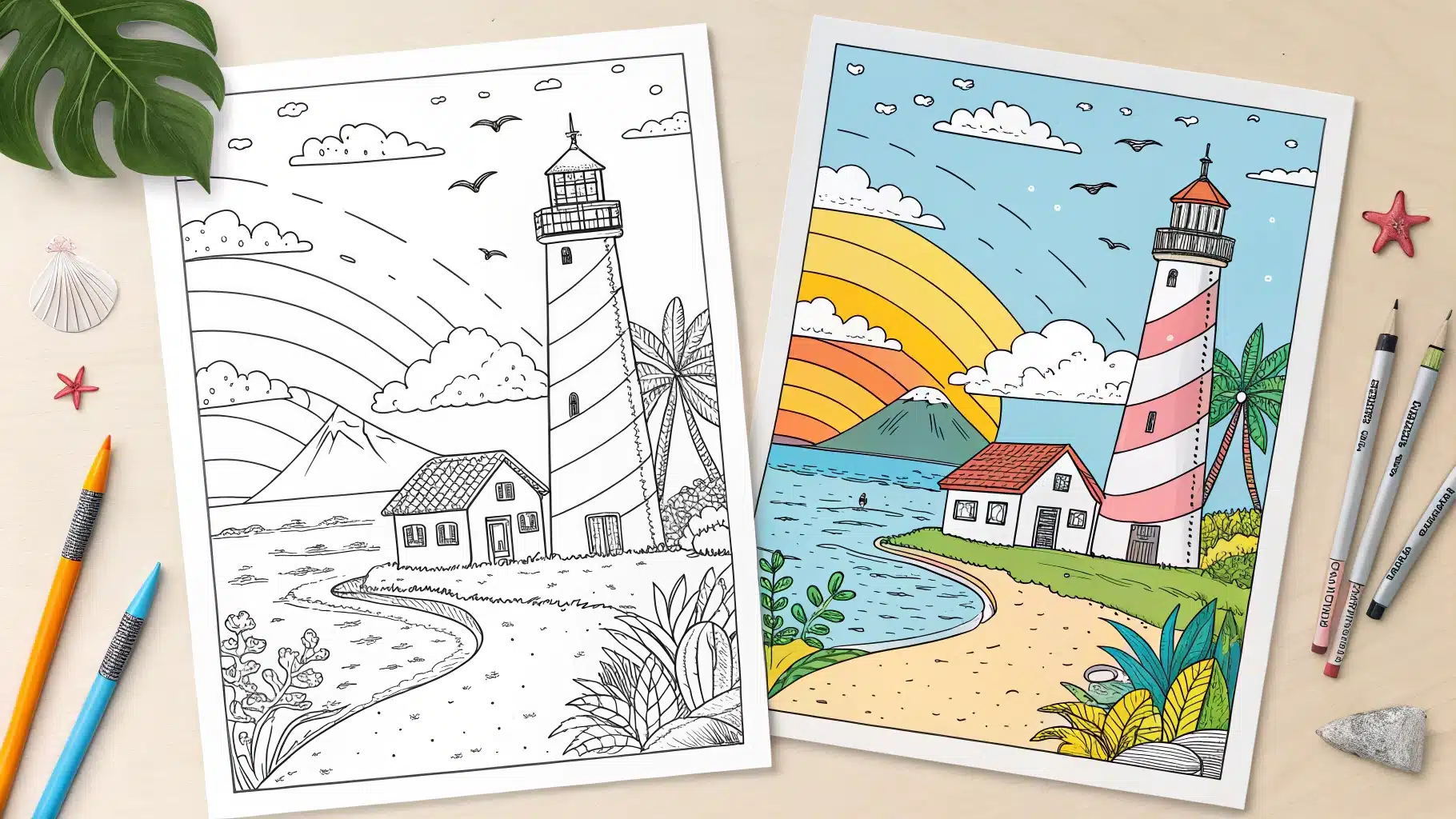 Summer Coloring Pages