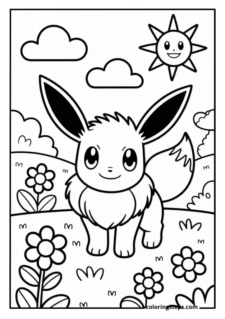 Eevee in a Meadow