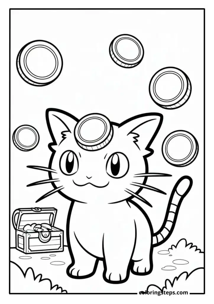 Meowth with Coins