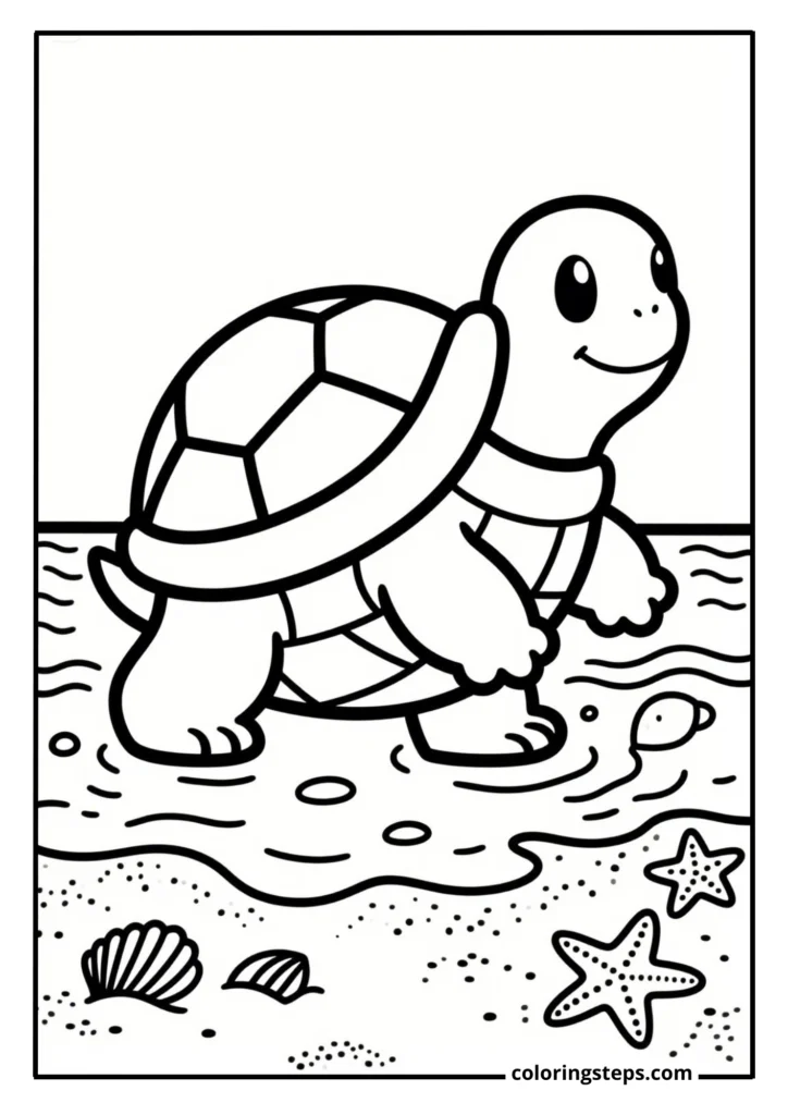 Squirtle Beach Scene